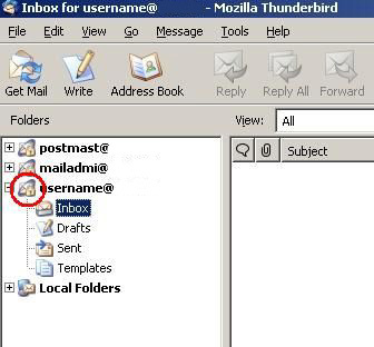 thunderbird inbox secure icon