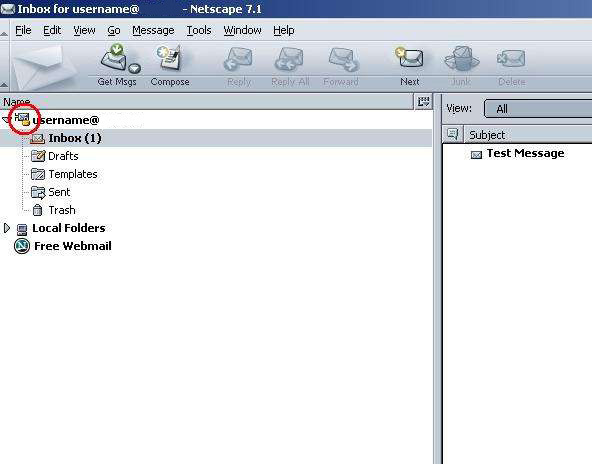 netscape inbox secure icon